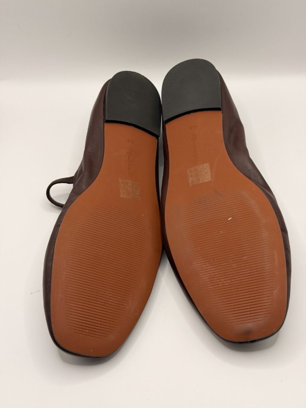 Madewell Women's The Greta Brown Leather Ballet Flat Sz 10.5 - Picture 8 of 8